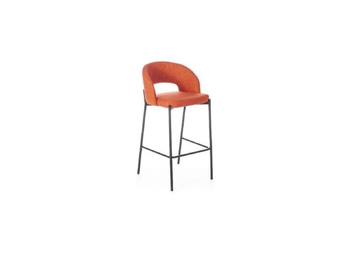 Greta - Orangefarbener Stoffhocker - 2er-Set von Kauf-Unique Marketplace