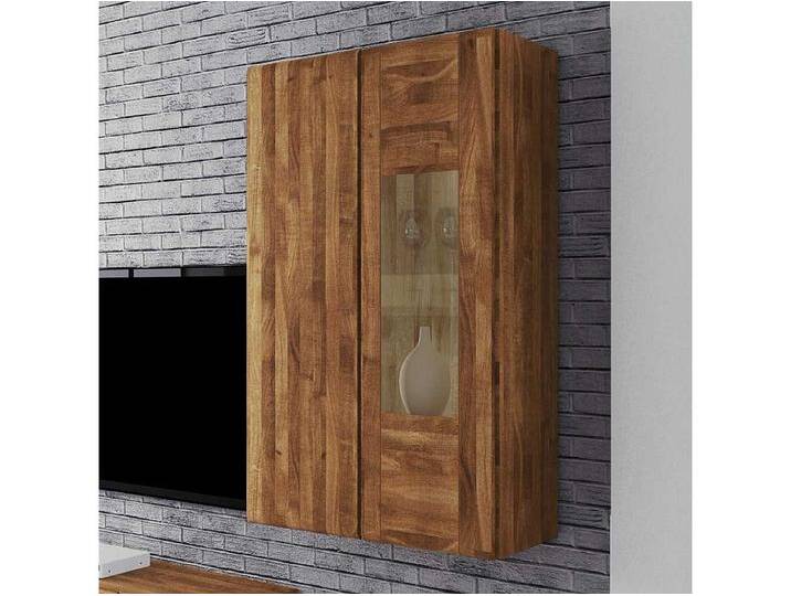 Hängevitrine aus Wildeiche Massivholz 80 cm Hängevitrine aus Wildeiche Massivholz 80 cm von Kauf-Unique Marketplace