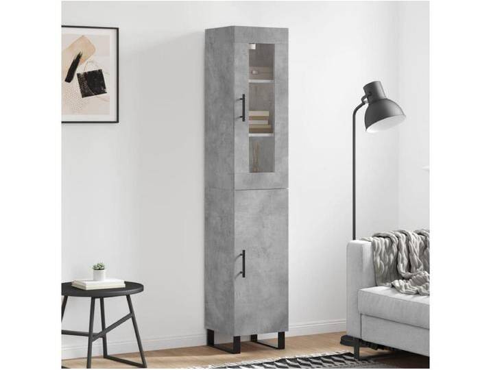 Highboard,Kommode Betongrau 34,5x34x180 cm Holzwerkstoff -gkd342906 von Kauf-Unique Marketplace