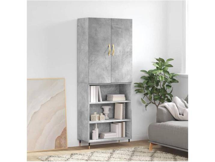 Highboard,Kommode Betongrau 69,5x34x180 cm Holzwerkstoff -gkd24574 Highboard,Kommode Betongrau 69,5x34x180 cm Holzwerkstoff -gkd24574 von Kauf-Unique Marketplace