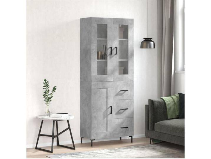 Highboard,Kommode Betongrau 69,5x34x180 cm Holzwerkstoff -gkd729177 Highboard,Kommode Betongrau 69,5x34x180 cm Holzwerkstoff -gkd729177 von Kauf-Unique Marketplace