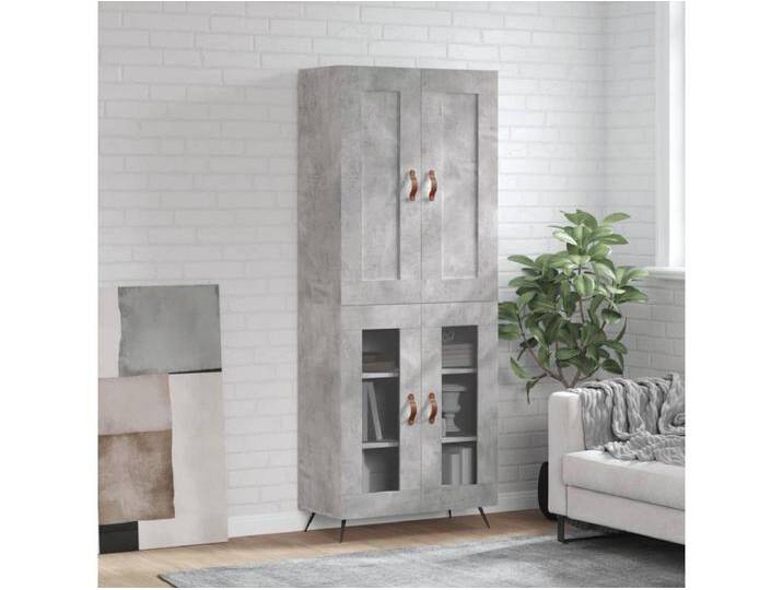 Highboard,Kommode Betongrau 69,5x34x180 cm Holzwerkstoff -gkd881721 von Kauf-Unique Marketplace