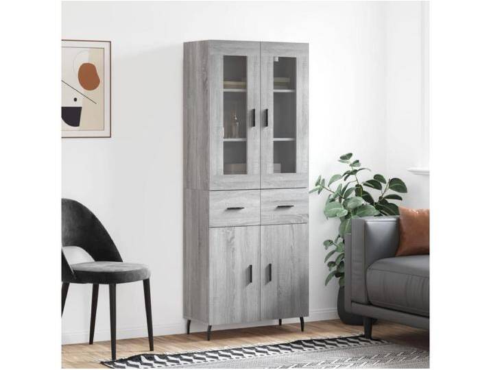Highboard,Kommode Grau Sonoma 69,5x34x180 cm Holzwerkstoff -gkd493703 Highboard,Kommode Grau Sonoma 69,5x34x180 cm Holzwerkstoff -gkd493703 von Kauf-Unique Marketplace