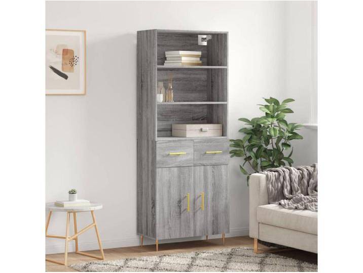 Highboard,Kommode Grau Sonoma 69,5x34x180 cm Holzwerkstoff -gkd711894 Highboard,Kommode Grau Sonoma 69,5x34x180 cm Holzwerkstoff -gkd711894 von Kauf-Unique Marketplace