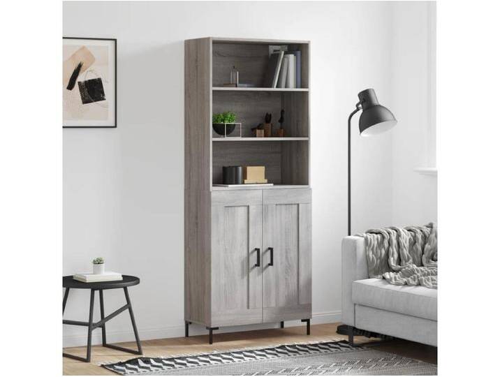 Highboard,Kommode Grau Sonoma 69,5x34x180 cm Holzwerkstoff -gkd863765 Highboard,Kommode Grau Sonoma 69,5x34x180 cm Holzwerkstoff -gkd863765 von Kauf-Unique Marketplace