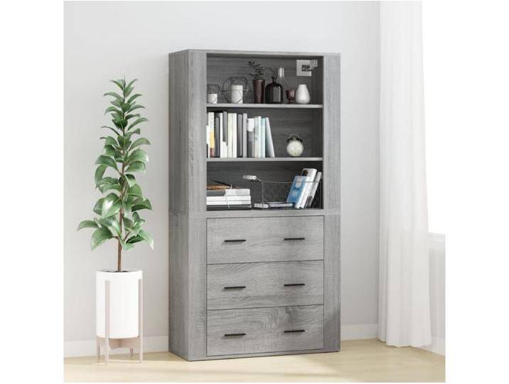 Highboard,Kommode Grau Sonoma Holzwerkstoff -gkd712662 von Kauf-Unique Marketplace