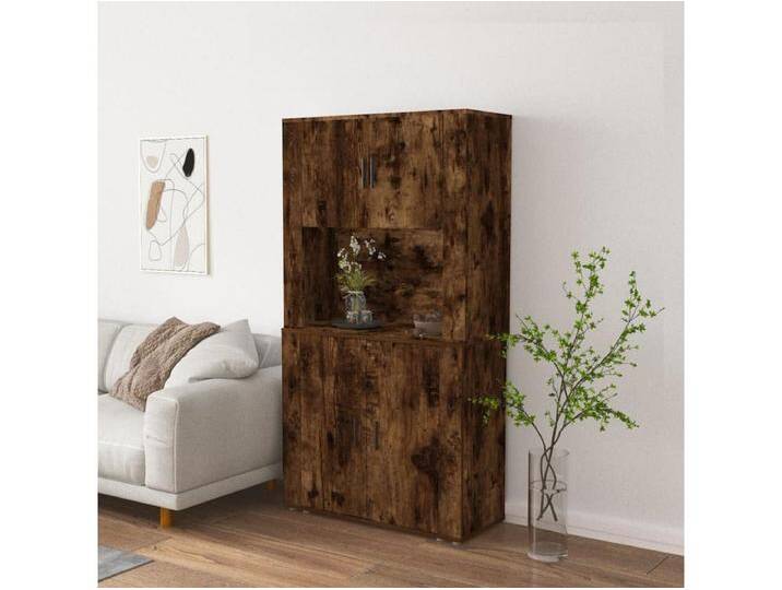 Highboard,Kommode Räuchereiche Holzwerkstoff -gkd41960 von Kauf-Unique Marketplace