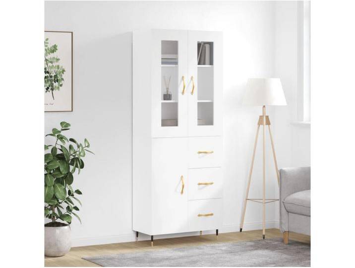 Highboard,Kommode Weiß 69,5x34x180 cm Holzwerkstoff -gkd745997 von Kauf-Unique Marketplace