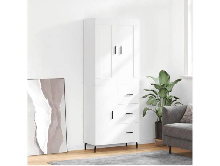 Highboard,Kommode Weiß 69,5x34x180 cm Holzwerkstoff -gkd832161 von Kauf-Unique Marketplace