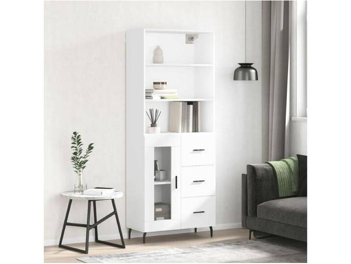 Highboard,Kommode Weiß 69,5x34x180 cm Holzwerkstoff -gkd893229 von Kauf-Unique Marketplace