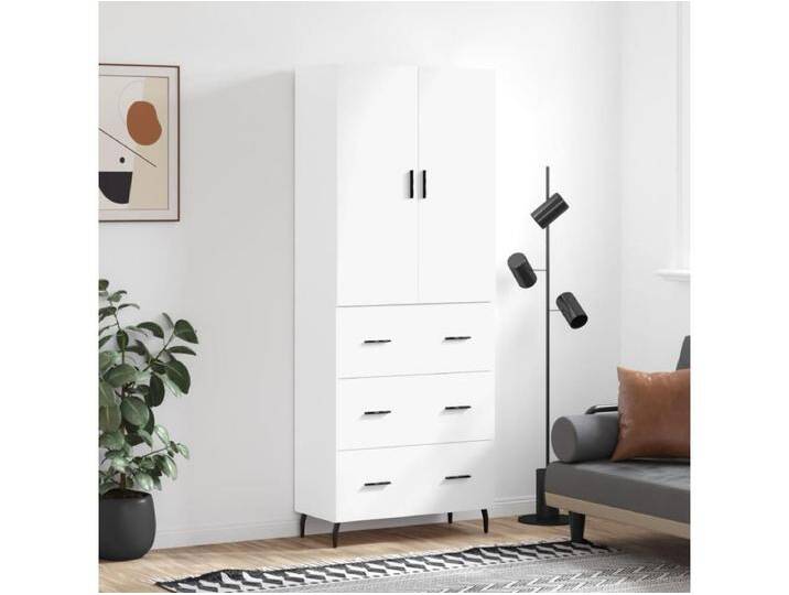 Highboard,Kommode Weiß 69,5x34x180 cm Holzwerkstoff -gkd928608 von Kauf-Unique Marketplace