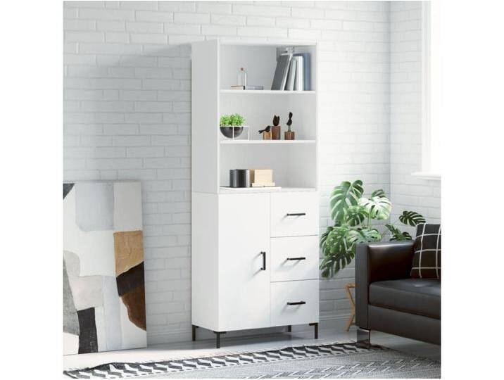Highboard,Kommode Weiß 69,5x34x180 cm Holzwerkstoff -gkd976982 von Kauf-Unique Marketplace