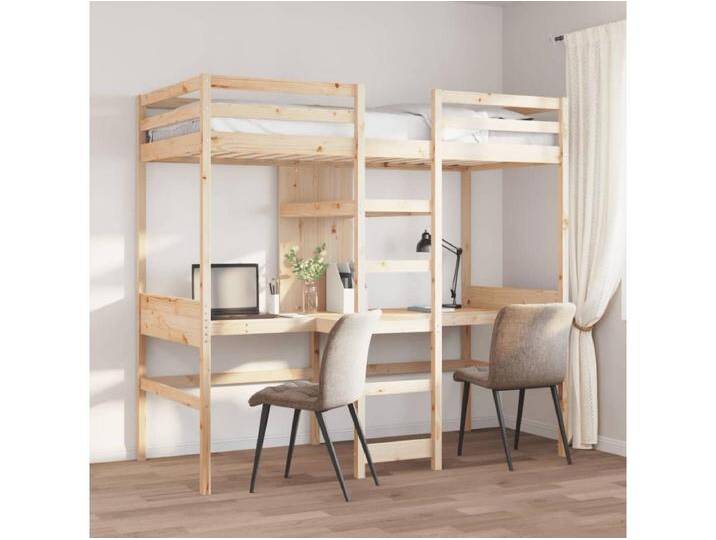 Hochbett ohne Matratze 75x190 cm Massivholz Kiefer von Kauf-Unique Marketplace