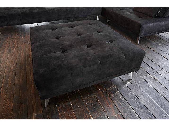 Polsterhocker - Anthrazit Velvet - WIOLO Polsterhocker - Anthrazit Velvet - WIOLO von Kauf-Unique Marketplace