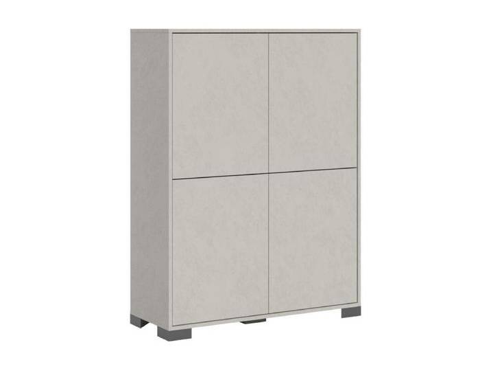 Hohes Sideboard 4 Türen 90x35x120 cm Lumina Kaschmir von Kauf-Unique Marketplace