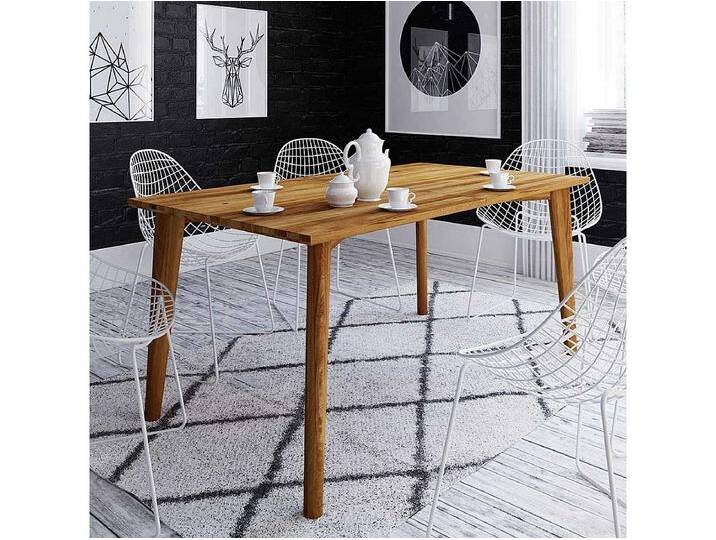 Holz Esszimmertisch aus Wildeiche Massivholz 100 cm tief Holz Esszimmertisch aus Wildeiche Massivholz 100 cm tief von Kauf-Unique Marketplace
