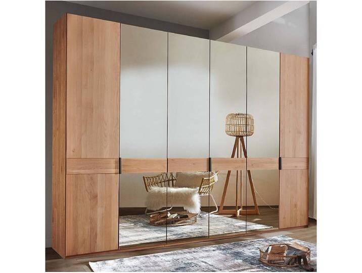 Holz-Kleiderschrank Spiegel-Kleiderschrank mit Drehtüren in modernem Design Holz-Kleiderschrank Spiegel-Kleiderschrank mit Drehtüren in modernem Design von Kauf-Unique Marketplace