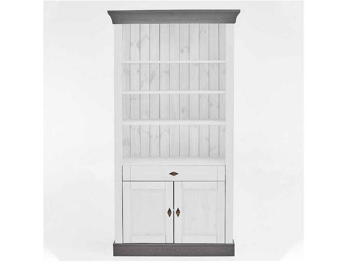 Holz Regal in Weiß und Grau Kiefer teilmassiv Holz Regal in Weiß und Grau Kiefer teilmassiv von Kauf-Unique Marketplace