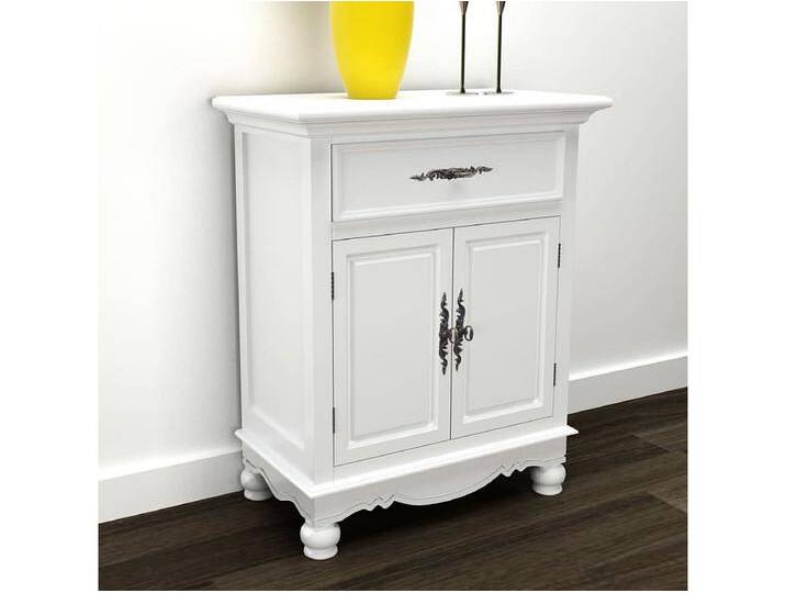 Holzschränkchen mit 2 Türen 1 Schublade Weiß Holzschränkchen mit 2 Türen 1 Schublade Weiß von Kauf-Unique Marketplace