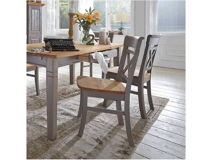 Holzstuhl in Grau Kiefer Massivholz (2er Set) von Kauf-Unique Marketplace