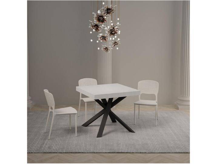 Itamoby - Ausziehbarer Tisch 90x90/194 cm Clerk Premium weiße Eschenplatte – anthrazitfarbene Beine Itamoby - Ausziehbarer Tisch 90x90/194 cm Clerk Premium weiße Eschenplatte – anthrazitfarbene Beine von Kauf-Unique Marketplace