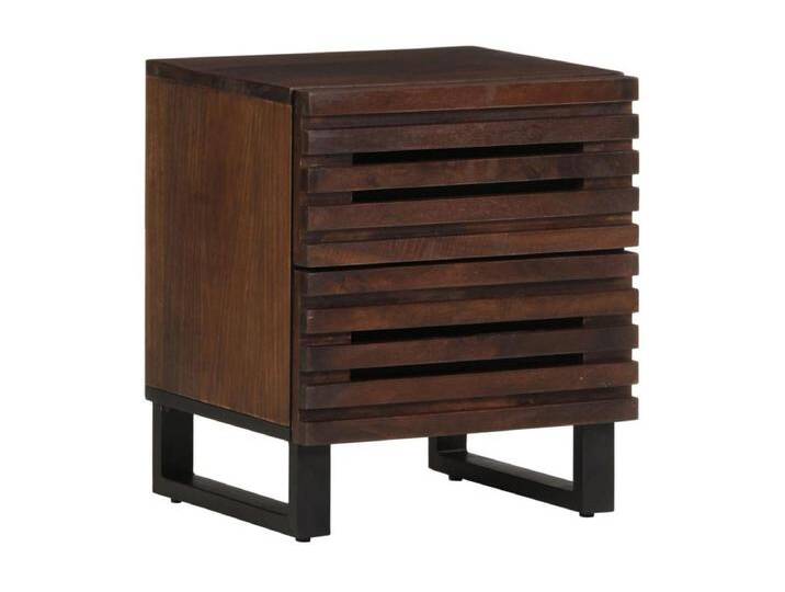 Janoah Nachttische 2 Stk. 40x34x46 cm Massivholz Mango von Kauf-Unique Marketplace