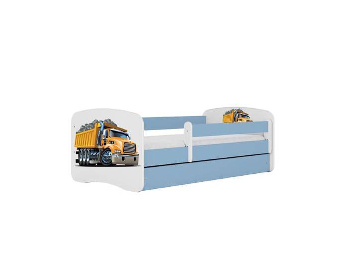 Kinderbett Lastwagen mit Schublade Blau 180/80 Jugendbett von Kauf-Unique Marketplace