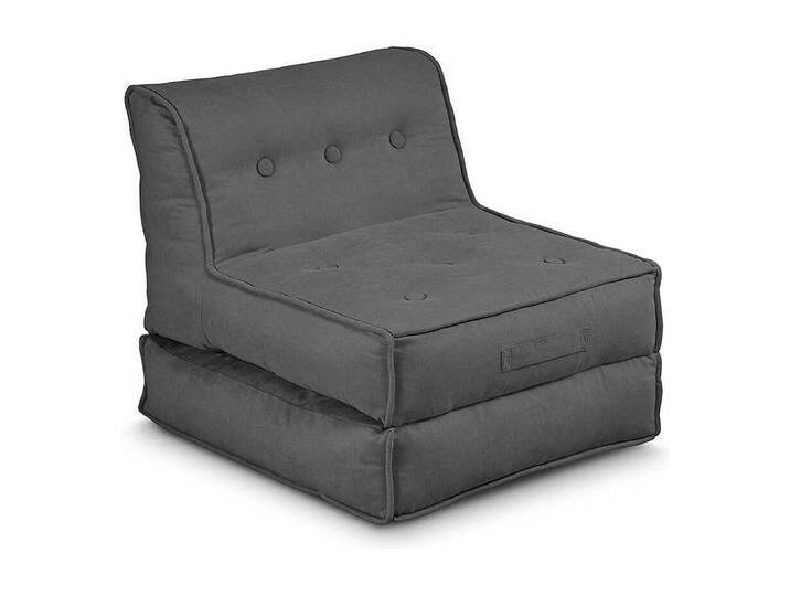 Klapp Schlafsessel in Anthrazit Stoff Schaumstoffpolsterung Klapp Schlafsessel in Anthrazit Stoff Schaumstoffpolsterung von Kauf-Unique Marketplace