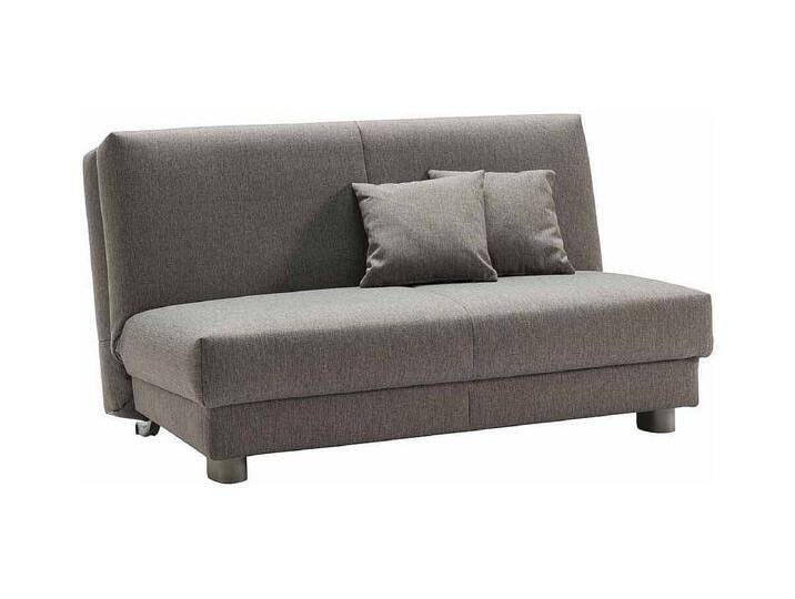 Klappcouch in Hellgrau Webstoff von Kauf-Unique Marketplace