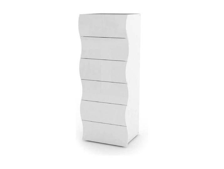 Kommode Dhaa, Kommode mit 6 Schubladen, Kommode für Schlafzimmer, 100% Made in Italy, cm 50x40h122, glänzend weiÃŸ von Kauf-Unique Marketplace