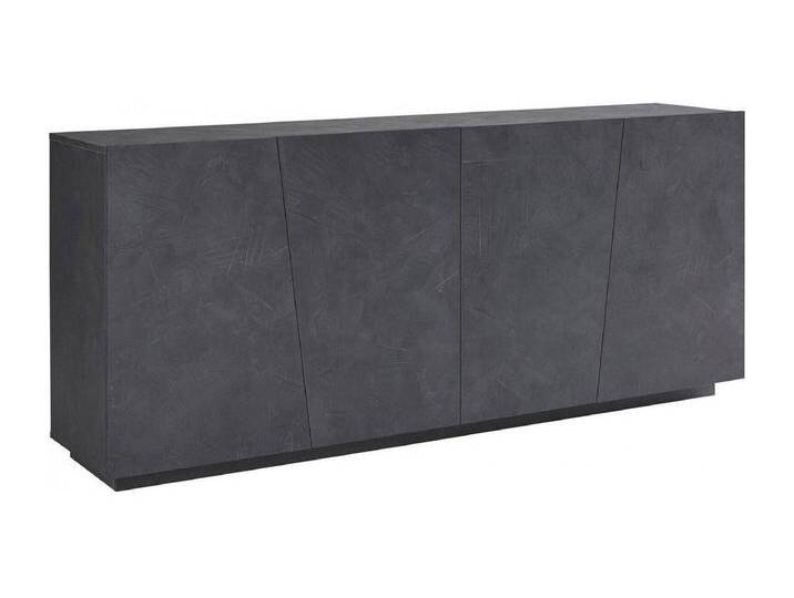 Kommode Dliguor, Küchen-Sideboard mit 4 Türen, Wohnzimmer-Buffet, 100% Made in Italy, cm 200x43h86, Schiefer Kommode Dliguor, Küchen-Sideboard mit 4 Türen, Wohnzimmer-Buffet, 100% Made in Italy, cm 200x43h86, Schiefer von Kauf-Unique Marketplace
