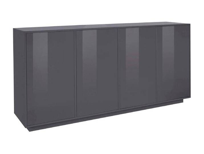 Kommode Dnande, Küchen-Sideboard mit 4 Türen, Wohnzimmer-Buffet, 100% Made in Italy, cm 180x41h86, Anthrazit glänzend Kommode Dnande, Küchen-Sideboard mit 4 Türen, Wohnzimmer-Buffet, 100% Made in Italy, cm 180x41h86, Anthrazit glänzend von Kauf-Unique Marketplace