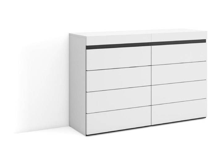 Kommode mit Schubladen, 114x35x75cm, Für Schlafzimmer, Sideboard, Schrank, Weiß und Schwarz Kommode mit Schubladen, 114x35x75cm, Für Schlafzimmer, Sideboard, Schrank, Weiß und Schwarz von Kauf-Unique Marketplace