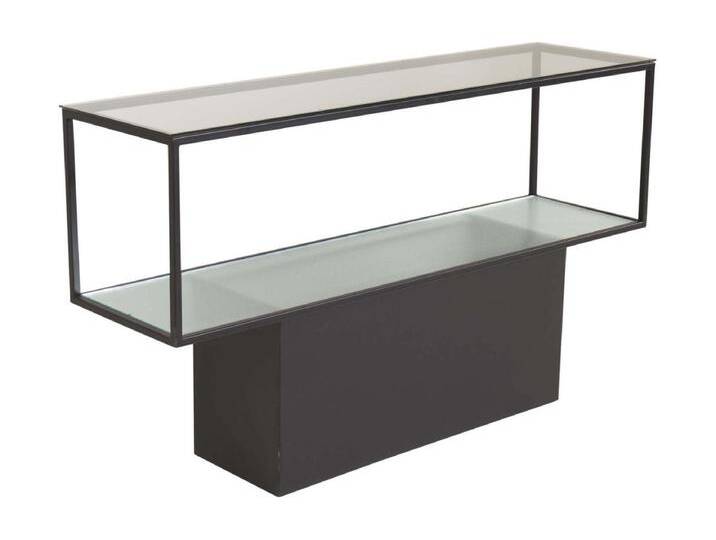Konsole aus Glas und Stahl Maglehem von Kauf-Unique Marketplace