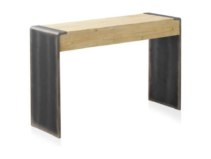 Konsolentisch, Fichte furniert, Seiten in Metallicfarben lackiert von Kauf-Unique Marketplace