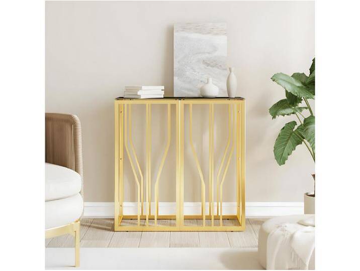 Konsolentisch,Flurtisch Golden 70x30x70 cm Edelstahl und Glas -gkd383542 von Kauf-Unique Marketplace