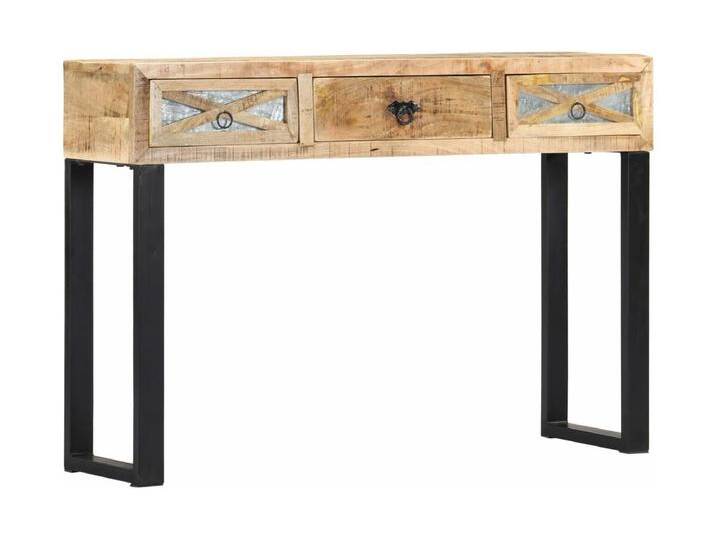 Konsolentisch 110 x 30 x 76 cm Mangoholz Massiv von Kauf-Unique Marketplace