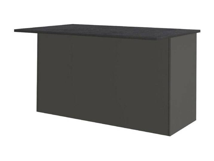 Kücheninsel Dcarnelo, Mehrzweckschrank, Küchenzeile Schrank, Zusätzlicher Tisch, 100 % Made in Italy, 155 x 90 x 90 cm, Anthrazit und Schiefer von Kauf-Unique Marketplace