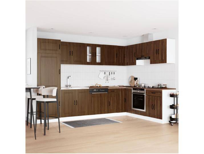Küchenschrank mit Speicher Kalmar 2 pcs Braun 80 x 46 x 81.5 cm von Kauf-Unique Marketplace