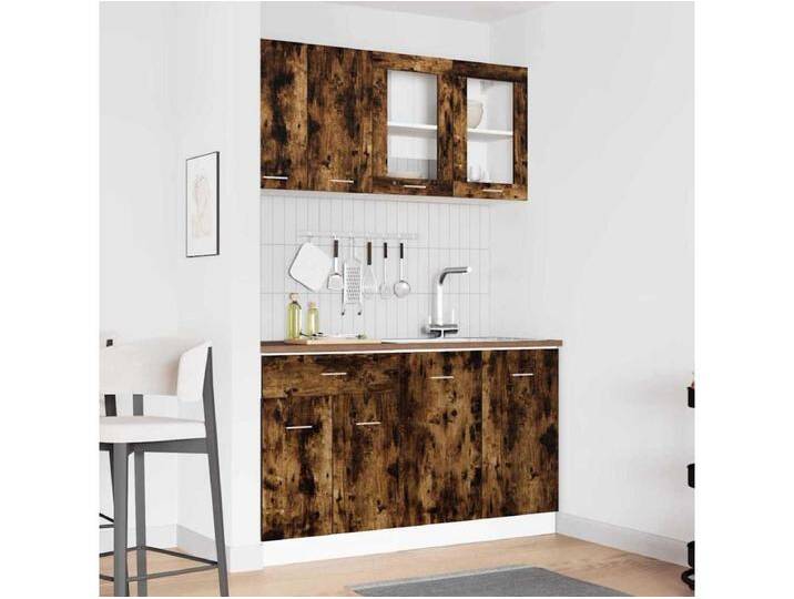 Küchenschrank-Set 4 pcs Geräucherte Eiche 140 x 46 x 81.5 cm von Kauf-Unique Marketplace