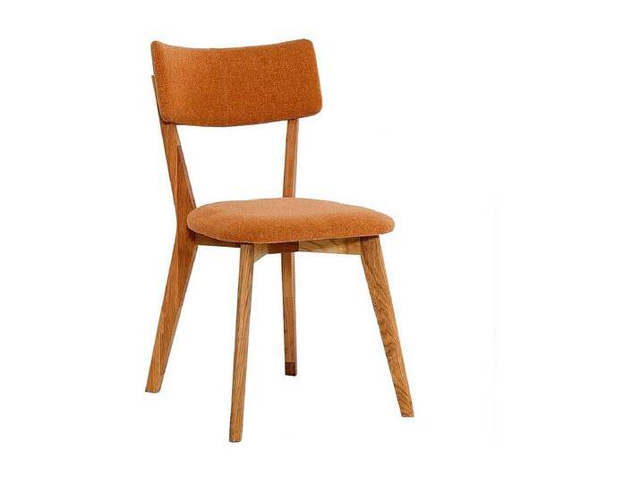 Küchenstuhl in Orange Stoff Gestell aus Massivholz Eiche Küchenstuhl in Orange Stoff Gestell aus Massivholz Eiche von Kauf-Unique Marketplace