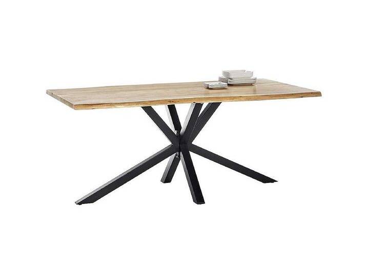 Küchentisch Akazie mit Spider Gestell schwarz lackiert Küchentisch Akazie mit Spider Gestell schwarz lackiert von Kauf-Unique Marketplace