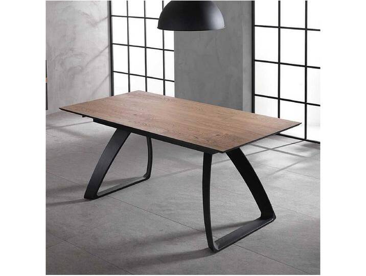 Küchentisch ausziehbar Eiche Optik und Schwarz Küchentisch ausziehbar Eiche Optik und Schwarz von Kauf-Unique Marketplace