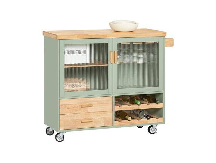 Küchenwagen FKW114-GR 109 x 92 x 38 cm Grün von Kauf-Unique Marketplace