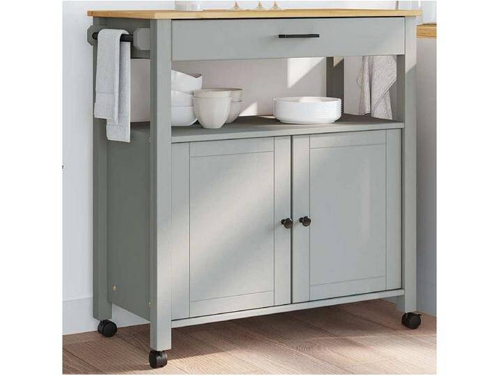 Küchenwagen MONZA 84x40x88,5 cm Massivholz Kiefer von Kauf-Unique Marketplace