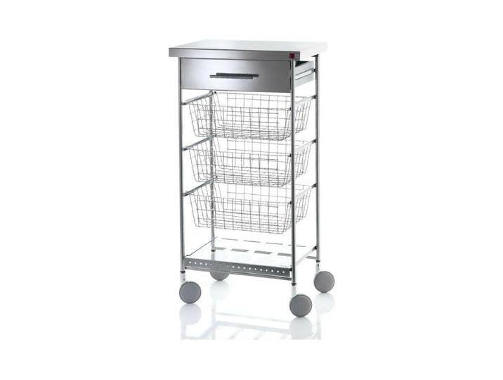 Küchenwagen mit Arbeitsplatte aus Edelstahl - 93*48*34 cm – AFINITY INOX von Kauf-Unique Marketplace