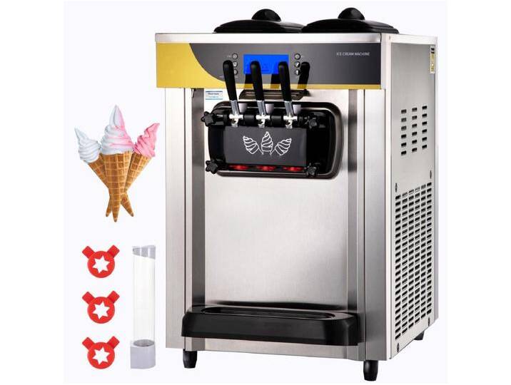 Ladentisch-Eiscrem-Maschine SucceBuy 22-30L/H 2200W, Eismaschine für Gefrorenes Joghurt von Kauf-Unique Marketplace