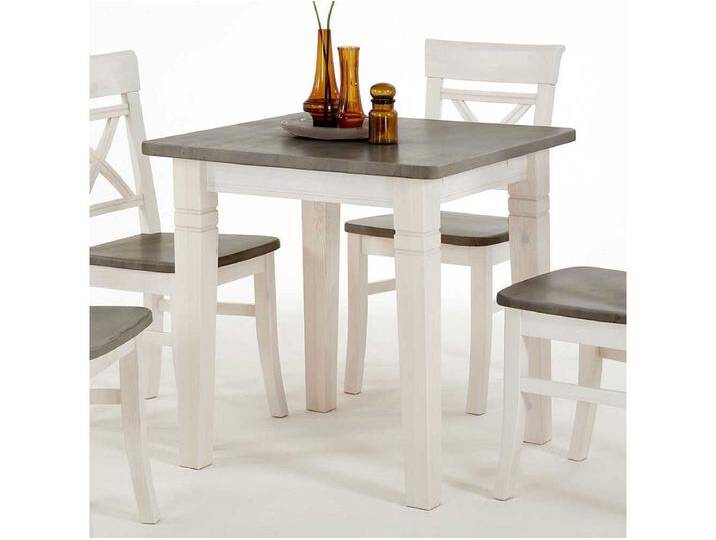 Landhaus Esstisch in Grau Weiß Kiefer massiv Landhaus Esstisch in Grau Weiß Kiefer massiv von Kauf-Unique Marketplace