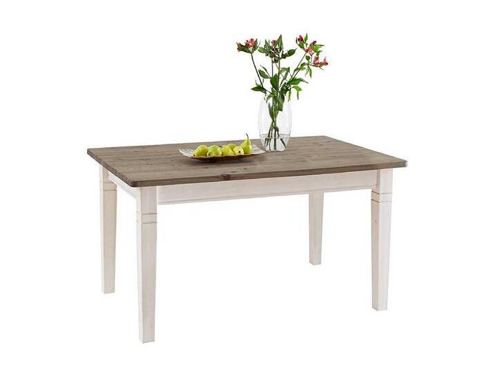 Landhaus Esstisch in Weiß Grau Kiefer massiv Landhaus Esstisch in Weiß Grau Kiefer massiv von Kauf-Unique Marketplace