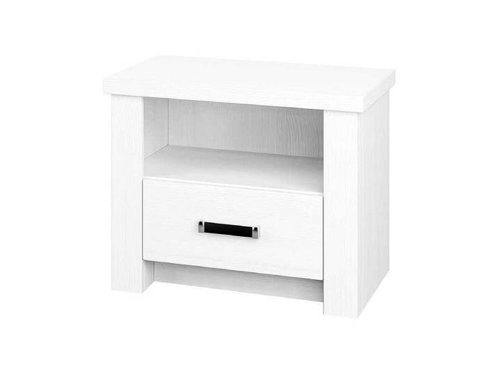 Landhaus Nachtkonsole in Weiß Pinie furniert von Kauf-Unique Marketplace